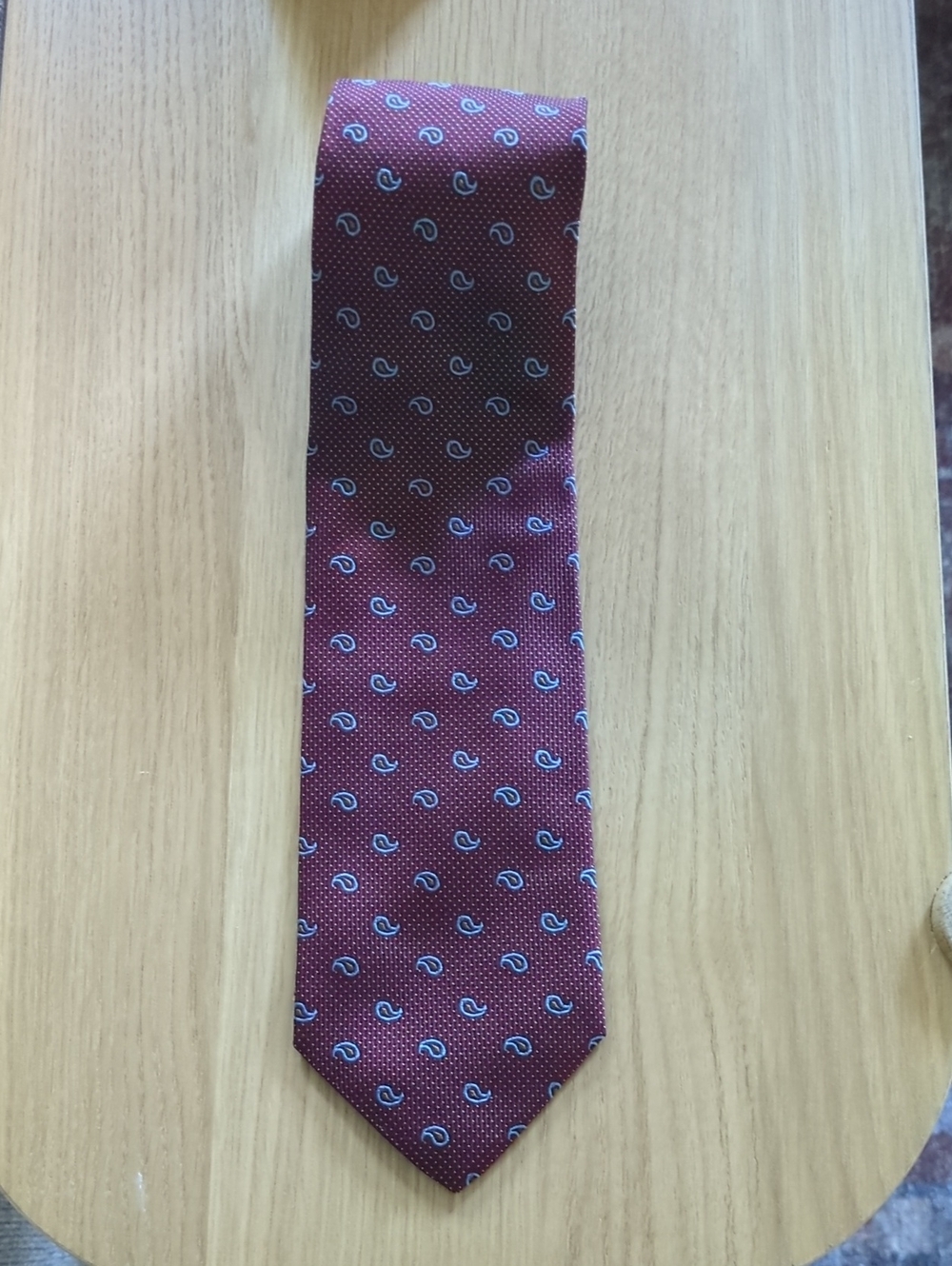 Vintage Robert Talbott Burgundy Paisley Silk Tie
